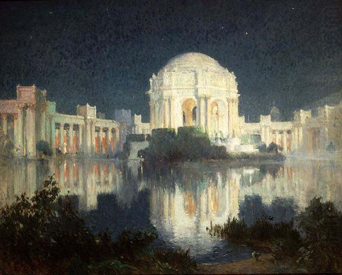 Painting of the Palace of Fine Arts in San Francisco, c. 1915, Colin Campbell Cooper